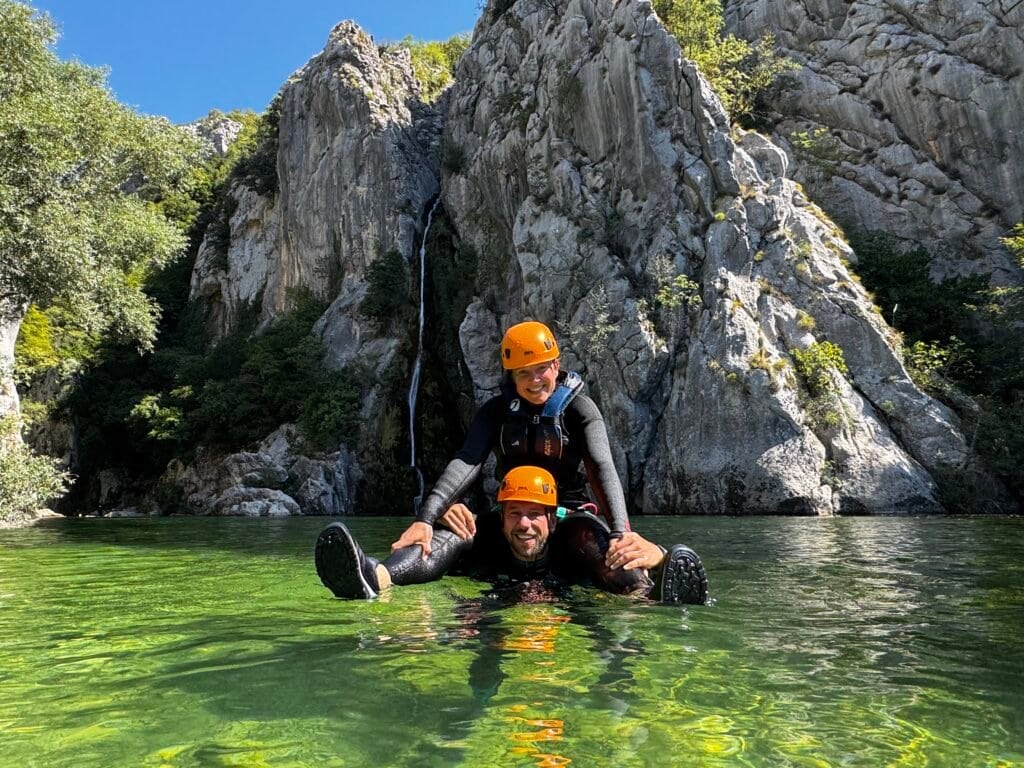end of canyoning tour