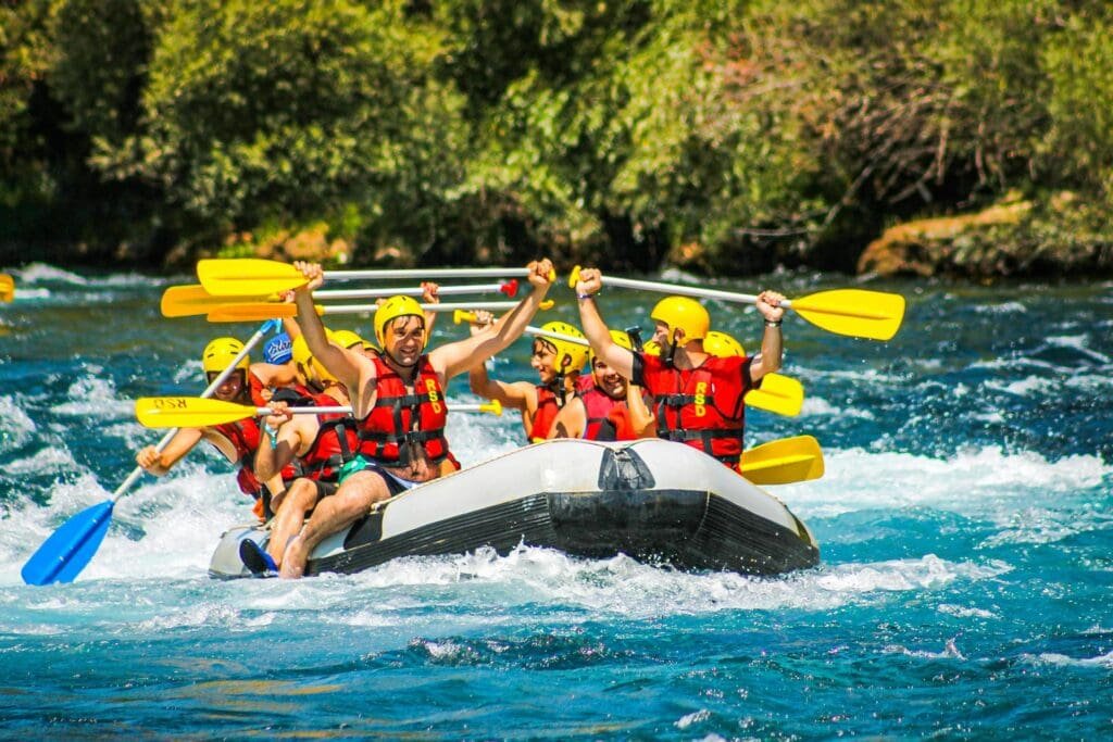 rafting on the Cetina river,Omis,Croatia