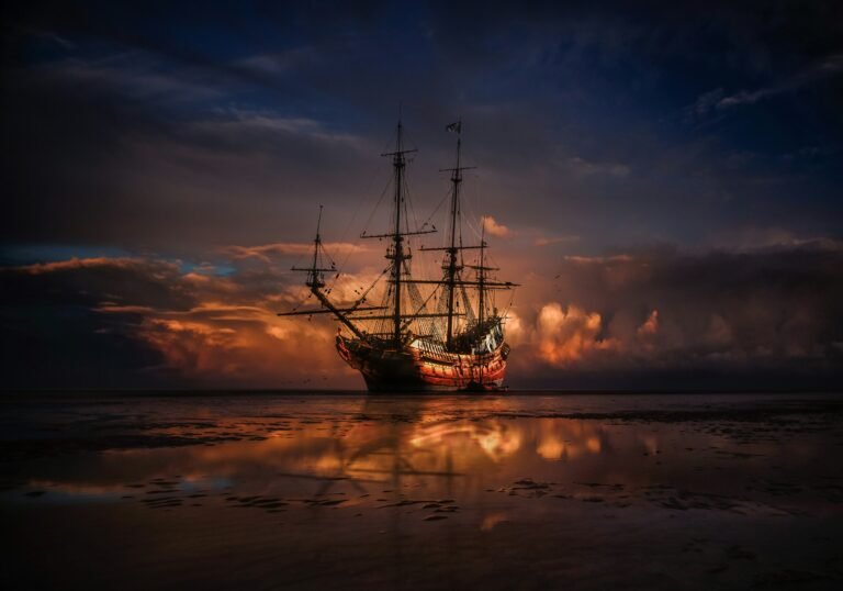 omis pirate boat night